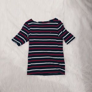 Tommy Hilfiger Striped Boatneck Top